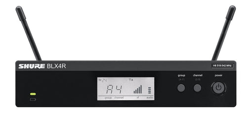 Shure BLX14R/W85 Wireless Presenter Rack Mount System with WL185 Lavalier Microphone, J10
