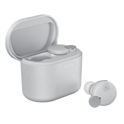 Yamaha Audio TW-E7B True Wireless in Ear Earbuds | True Sound, Bluetooth, aptX Adaptive, Active Noise Cancelling, Built-in Microphones for Clear Voice Calls, Ambient Sound and Listening Care | White