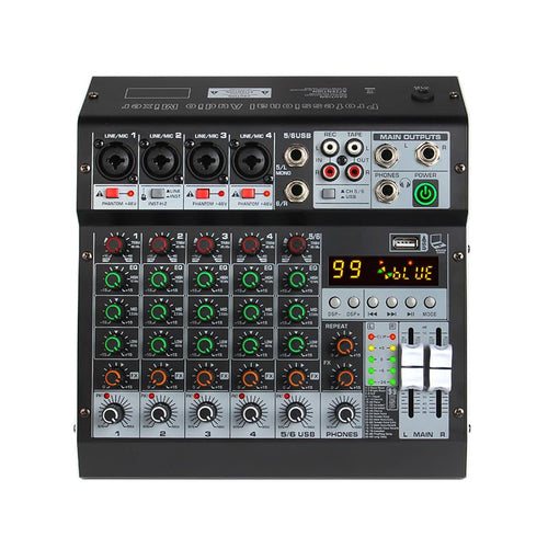 Dabeatz Professional 6 Channel Mixer