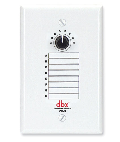 dbx ZC-9 Wall-Mounted Zone Controller