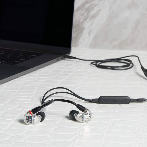 Shure AONIC 5 Wired Sound Isolating Earbuds, High Definition Sound + Natural Bass, Three Drivers, Secure in-Ear Fit, Detachable Cable, Durable Quality, Compatible with Apple & Android Devices - Red