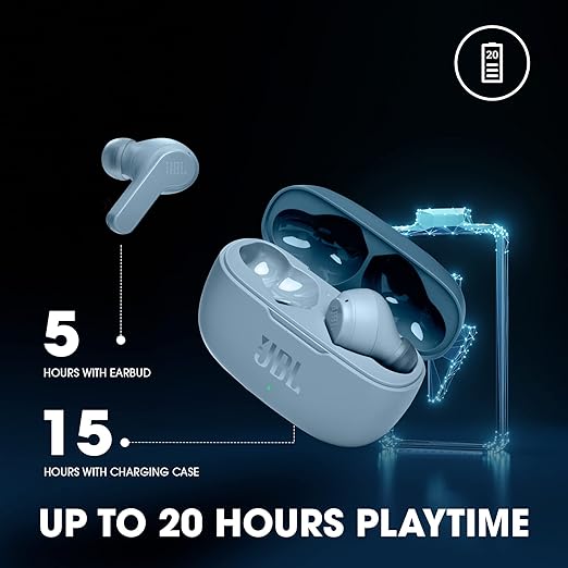 JBL Wave 200 Earbud Blue - jbl earbuds | Eleek