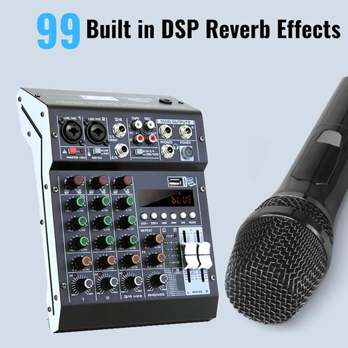 Dabeatz Professional 4 Channel Mixer