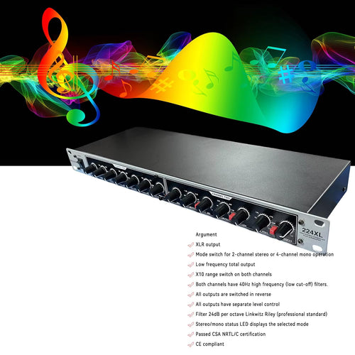 Dabeatz 224XL Professional 4-Way Audio Crossover