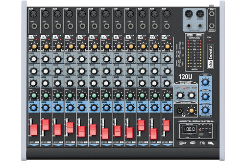Dabeatz SM120U Professional 12 Channel Audio Mixer