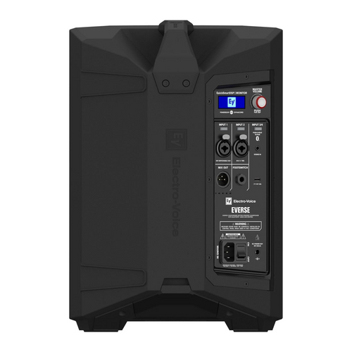 Electro-Voice EVERSE 8 8" 2-Way Battery Powered Loudspeaker with Bluetooth, 12Hrs Playtime, 121 dB Woofer, Automatic Feedback Suppression, Music Ducking, Outdoor Party, Concert, Beach, Black