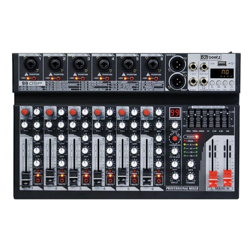 DaBeatz MX06 6 Channel Audio Mixer