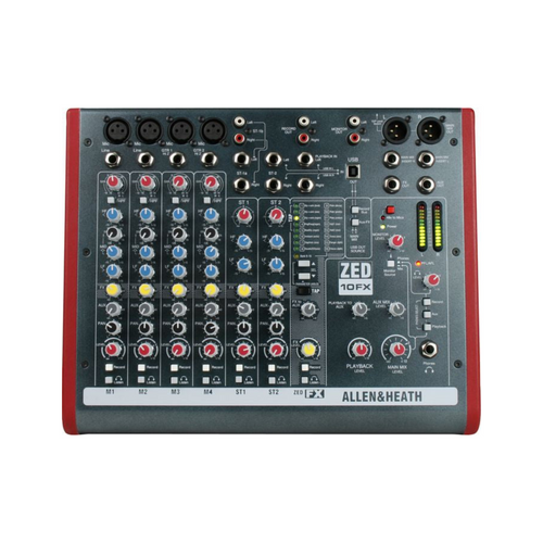 Allen & Heath ZED-10FX 10-Channel USB Mixer